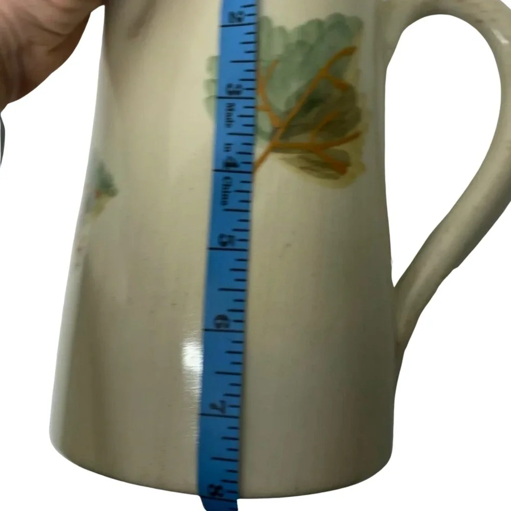 Gardeners Eden Ceramiche Toscane Italian Ceramic‎ Pitcher Leaf Rustic Country